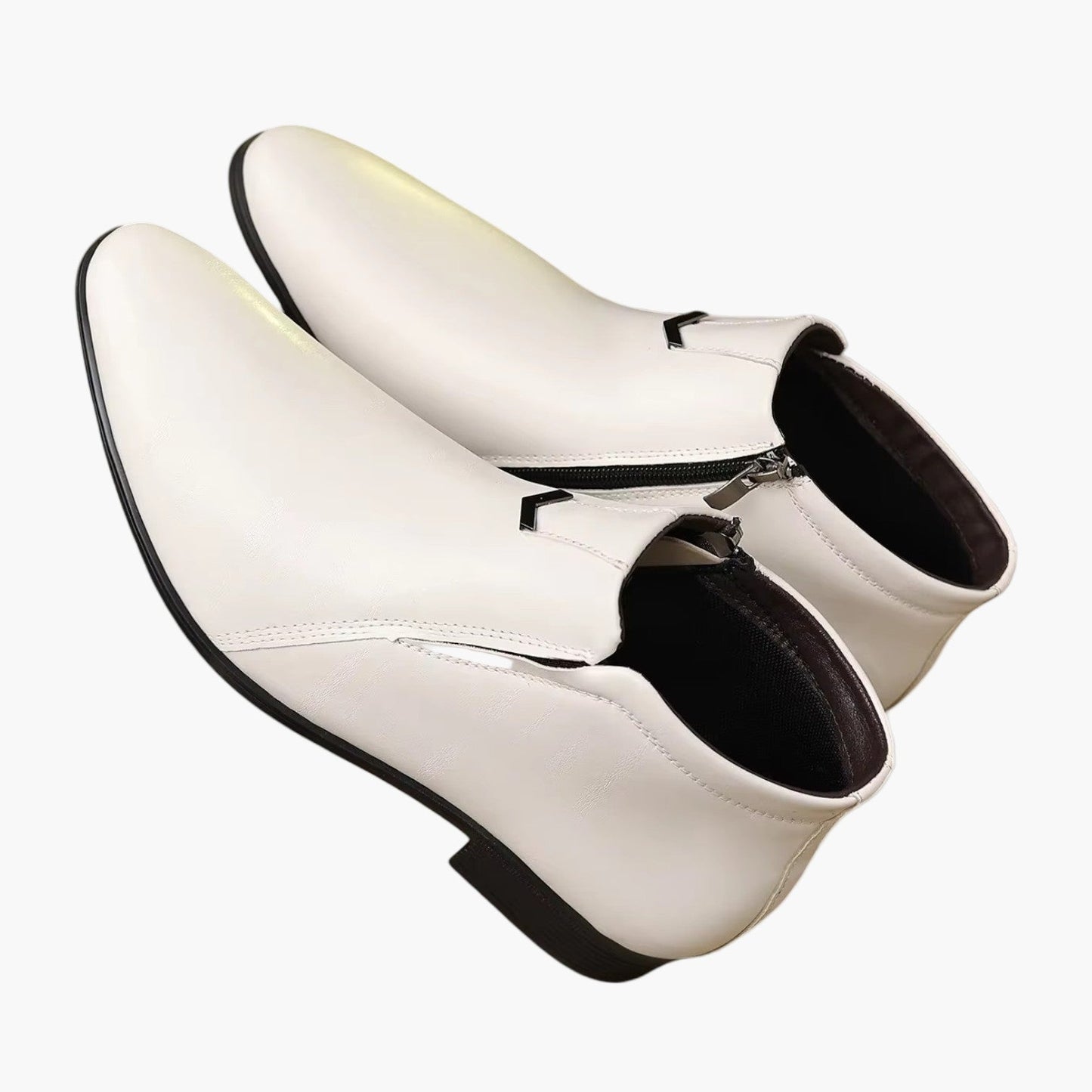 Men's Retro Ankle Boots for Business and Leisure – Elegant Ankle Boots with Zipper