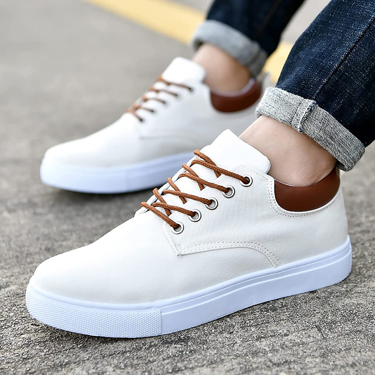 Herren Sneaker Freizeitstil Komfortabler Schnürschuh Alltag & Business
