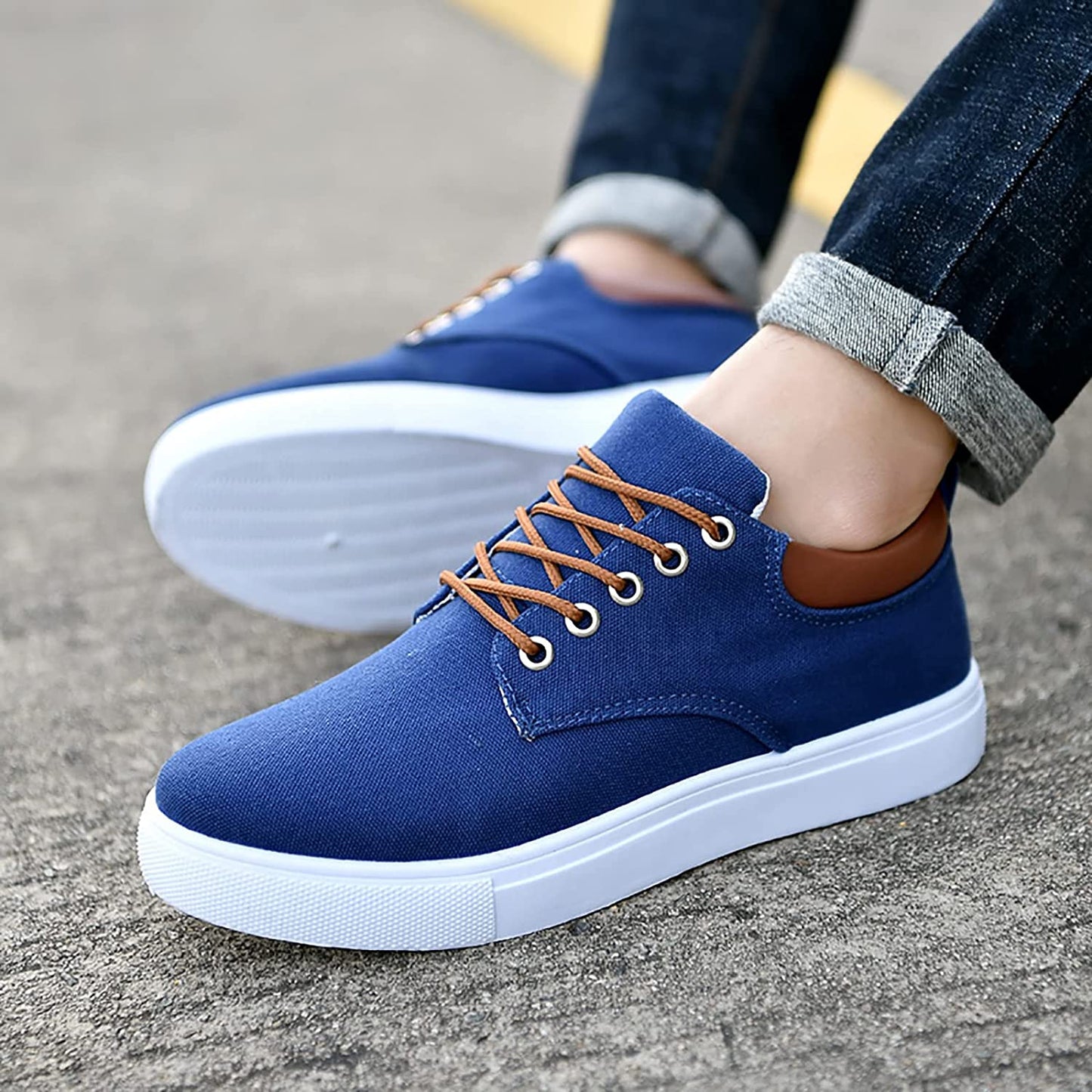 Herren Sneaker Freizeitstil Komfortabler Schnürschuh Alltag & Business