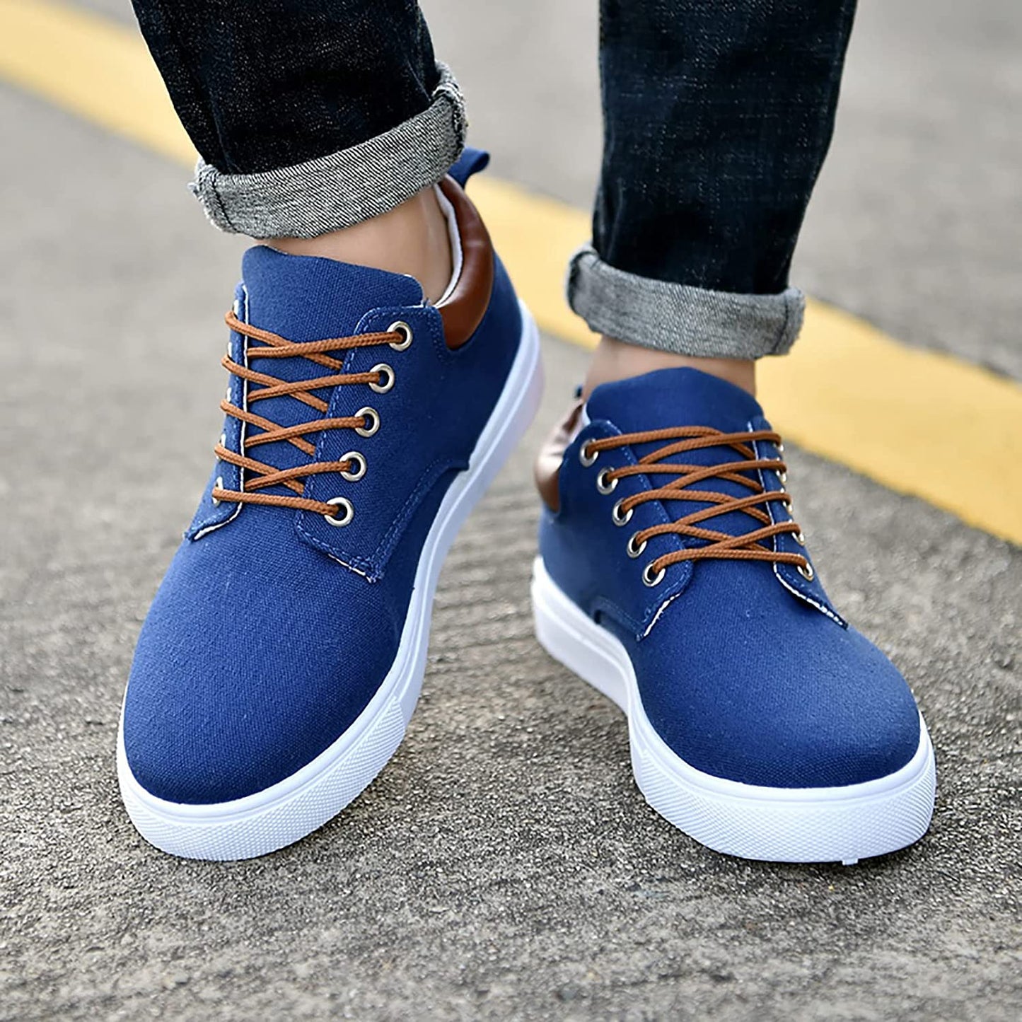 Herren Sneaker Freizeitstil Komfortabler Schnürschuh Alltag & Business