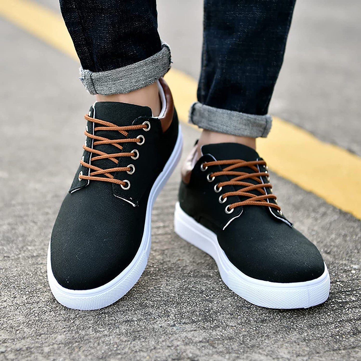 Herren Sneaker Freizeitstil Komfortabler Schnürschuh Alltag & Business
