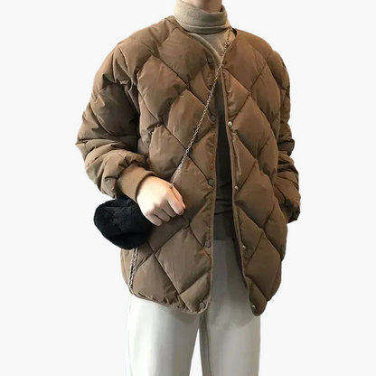 Damen Steppjacke im Oversize-Look – Modische Übergangsjacke für Alltag & Freizeit