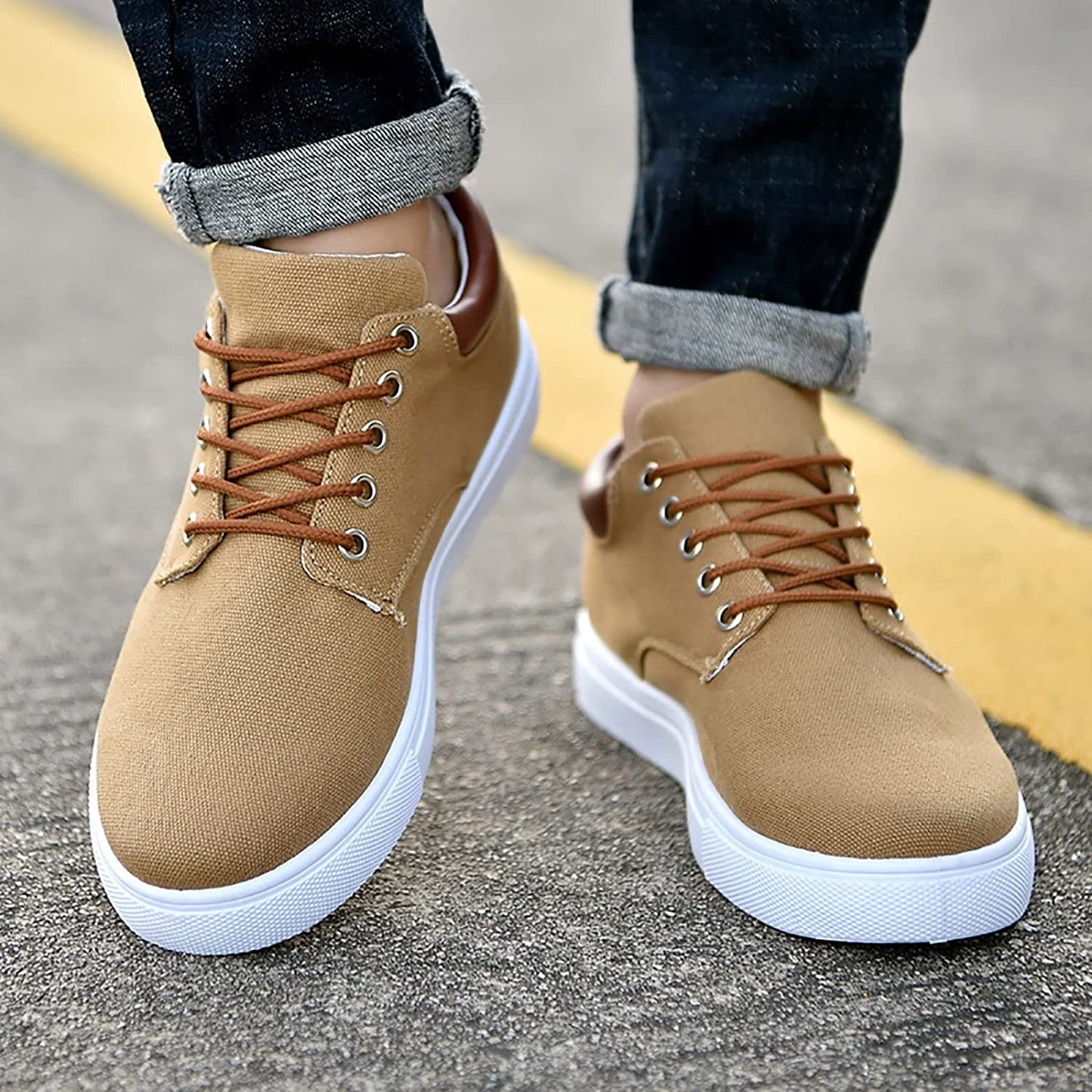 Herren Sneaker Freizeitstil Komfortabler Schnürschuh Alltag & Business