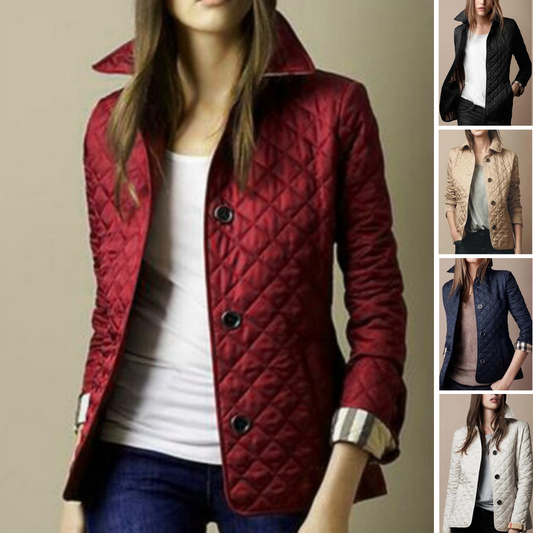 Women's quilted jacket – fashionable transitional jacket for everyday and leisure use