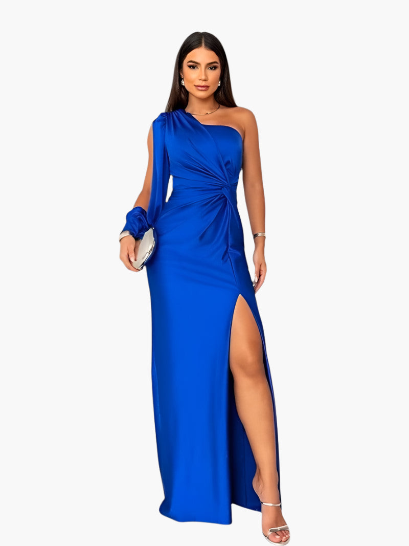 Women's One-Shoulder Evening Dress Elegant – Glamorous Dress for Special Occasions, Galas & Weddings