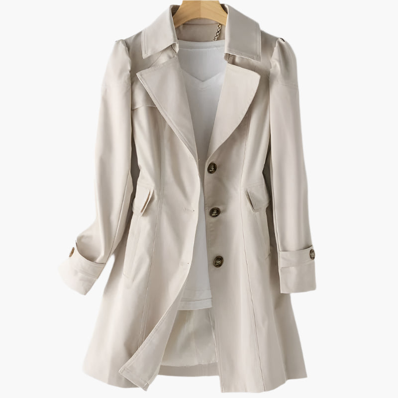 Women's Trench Coat – Elegant and Versatile Transitional Coat for Business & Leisure