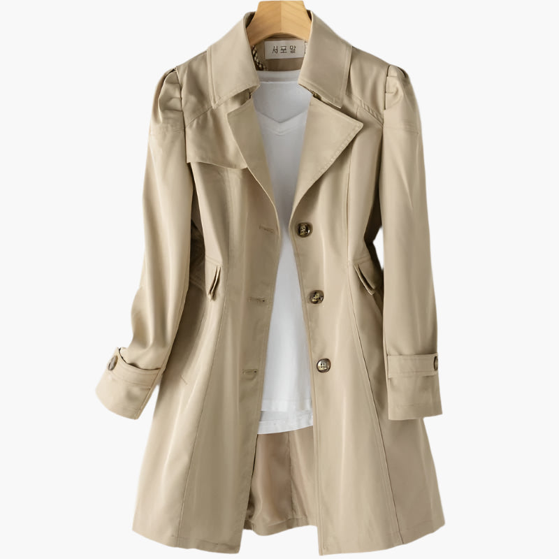 Women's Trench Coat – Elegant and Versatile Transitional Coat for Business & Leisure
