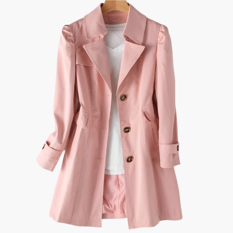 Women's Trench Coat – Elegant and Versatile Transitional Coat for Business & Leisure