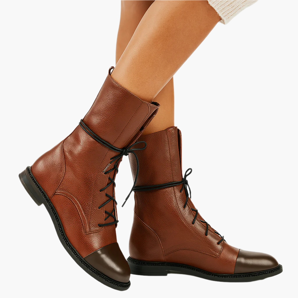 Damen Klassische Schnürstiefeletten im eleganten City-Look – Komfortable Alltagsboots für stilbewusste Frauen