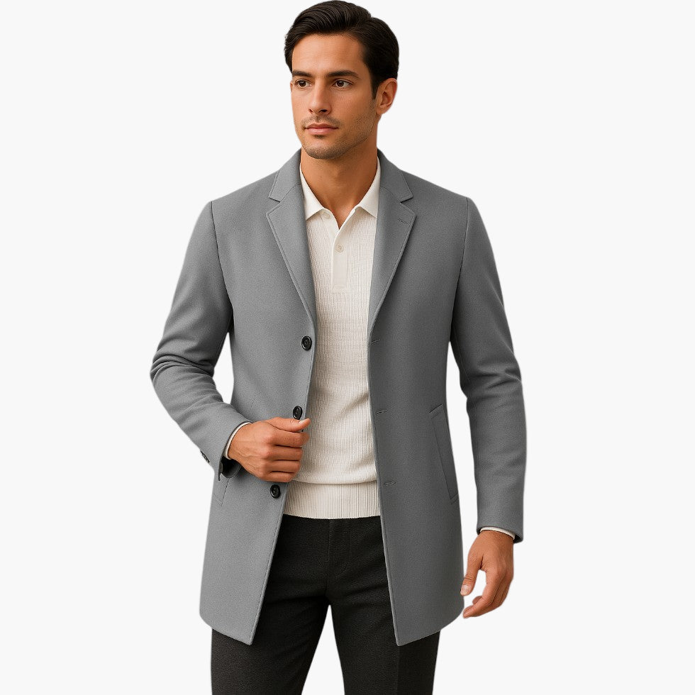 Men's Blazer Coat – Modern Transitional Coat for Business & Leisure