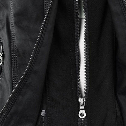 Women's jacket with hood – Fashionable transitional jacket for everyday and leisure use