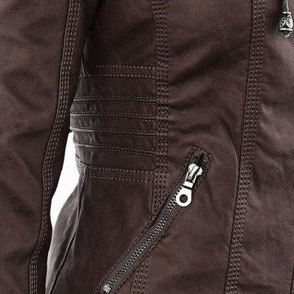 Women's jacket with hood – Fashionable transitional jacket for everyday and leisure use