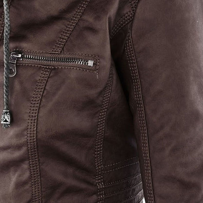 Women's jacket with hood – Fashionable transitional jacket for everyday and leisure use
