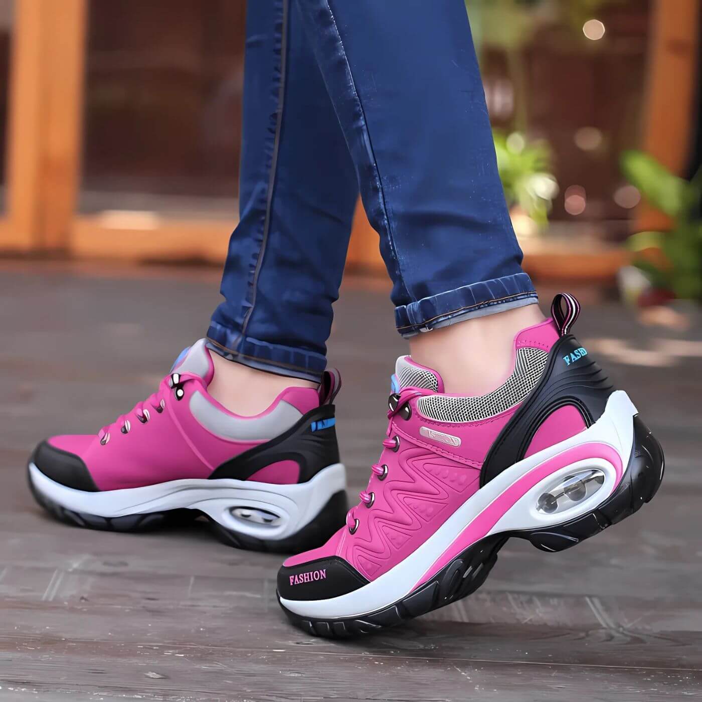 Damen Komfort-Sneaker für Alltag und Spaziergänge – Ergonomischer Freizeitschuh mit Unterstützung