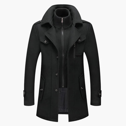 Men's Two-Piece Winter Coat – Elegant Business and Casual Look for Everyday Use