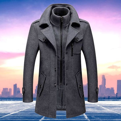 Men's Two-Piece Winter Coat – Elegant Business and Casual Look for Everyday Use