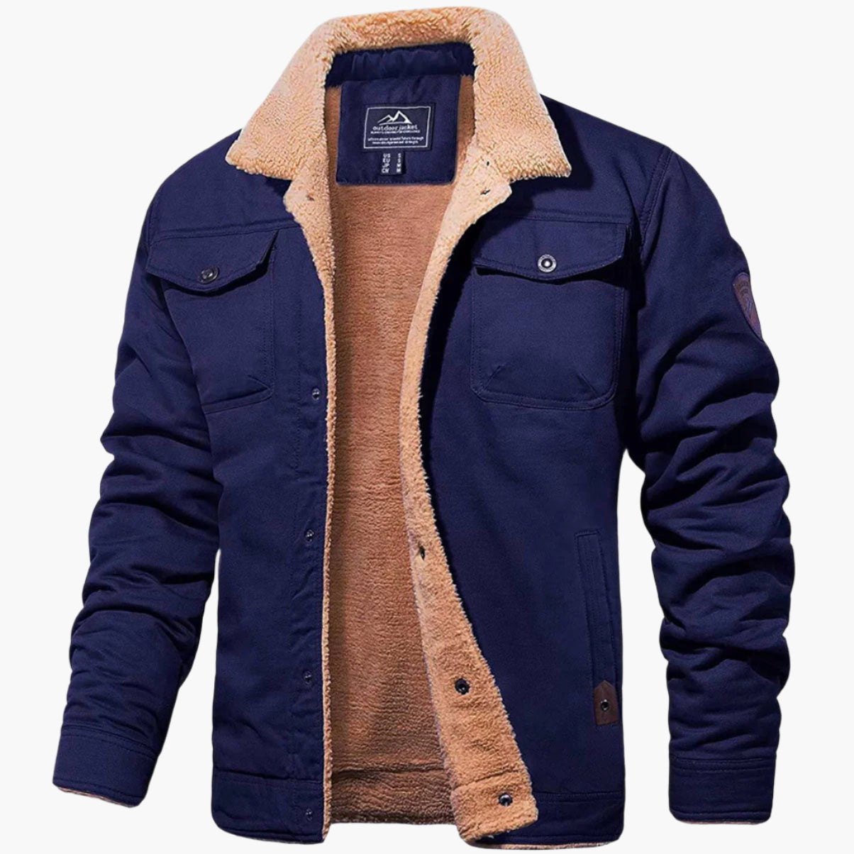 Men's Vintage Bomber Jacket – Winter Jacket in Retro Style for Everyday and Outdoor