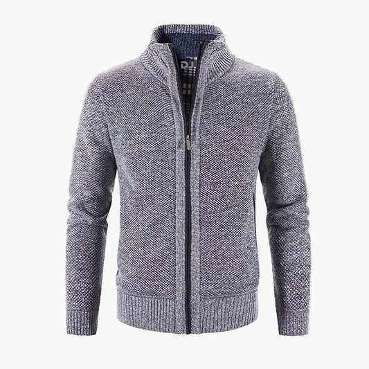 Men's cardigan with zipper – Modern comfort for everyday and office use