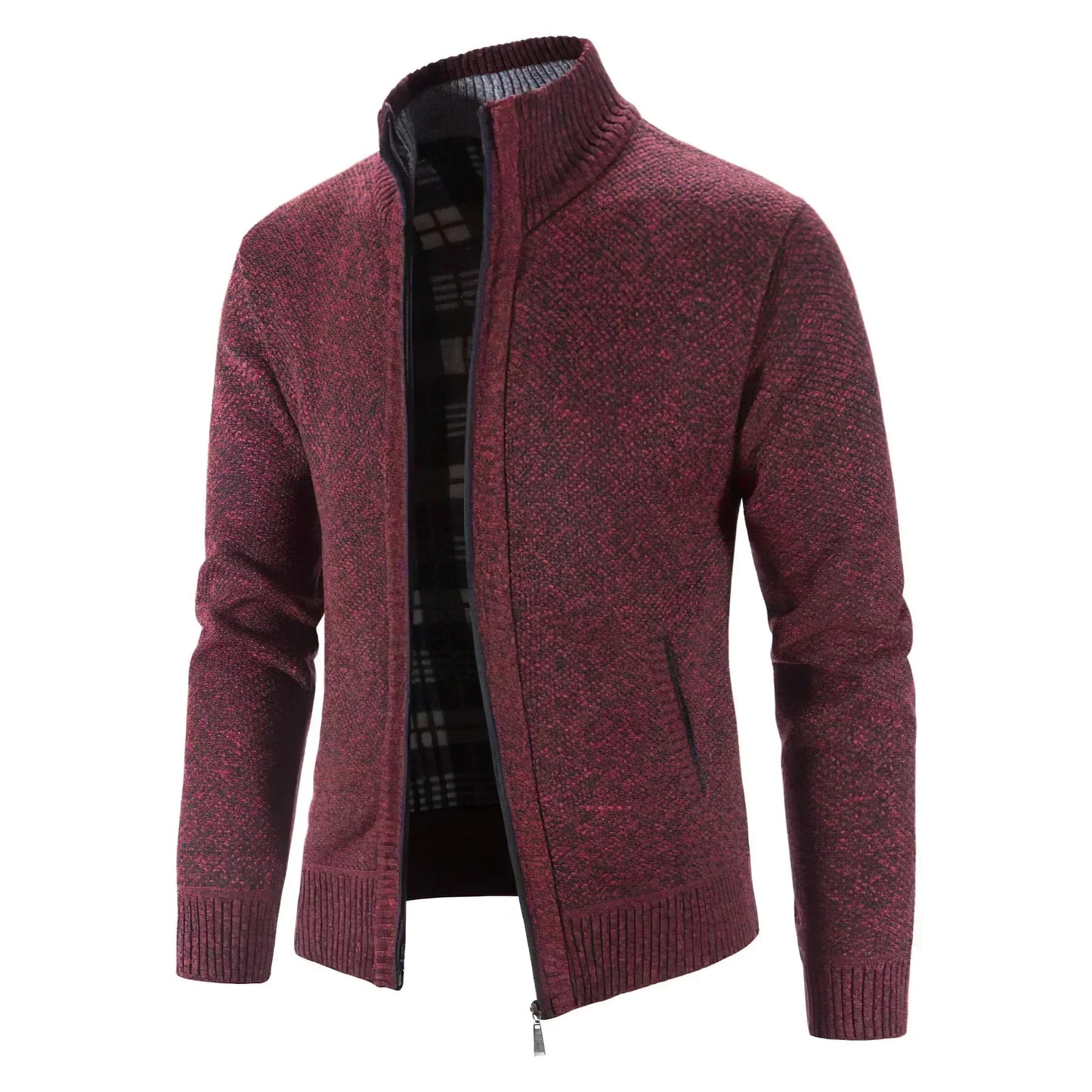 Men's cardigan with zipper – Modern comfort for everyday and office use