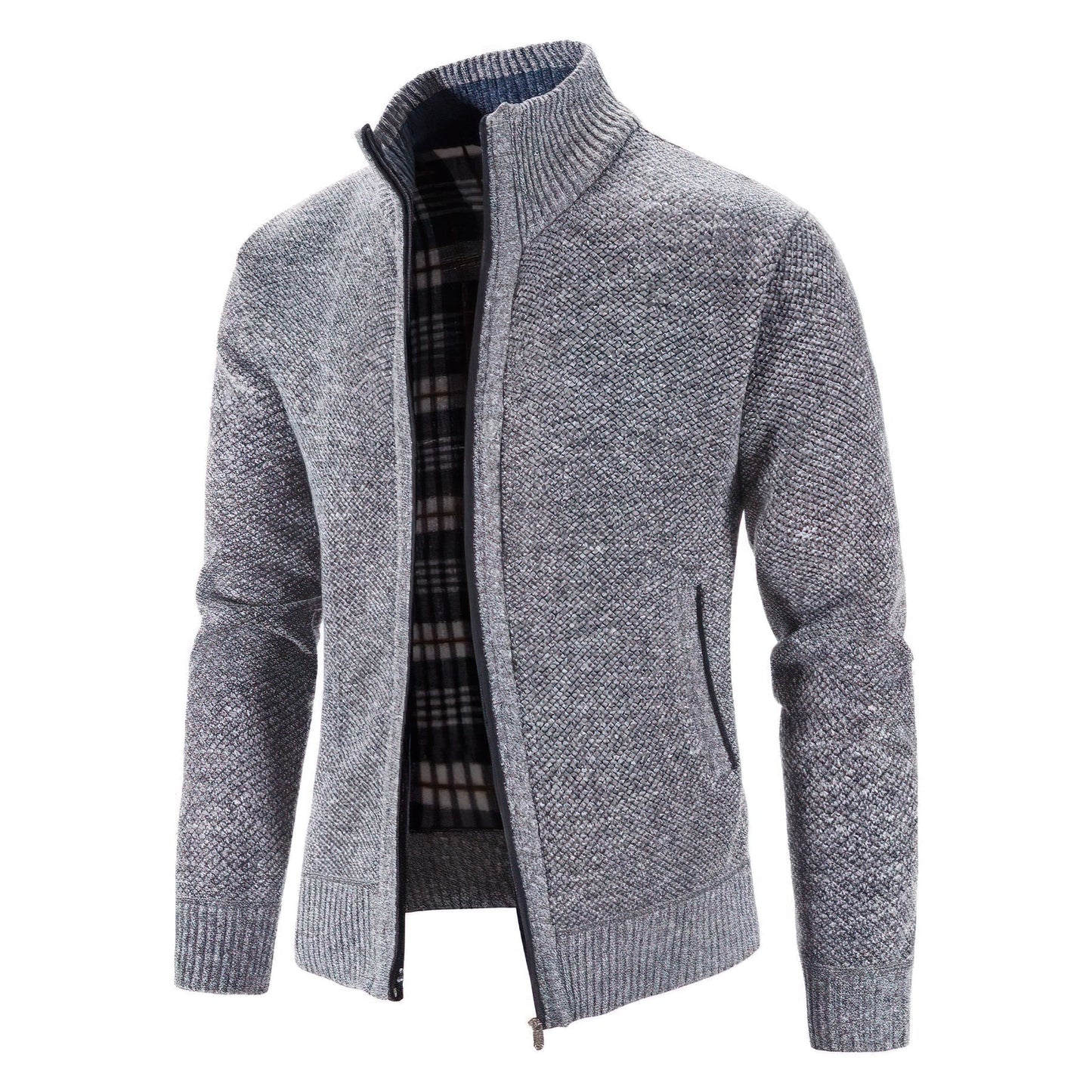 Men's cardigan with zipper – Modern comfort for everyday and office use