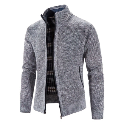 Men's cardigan with zipper – Modern comfort for everyday and office use