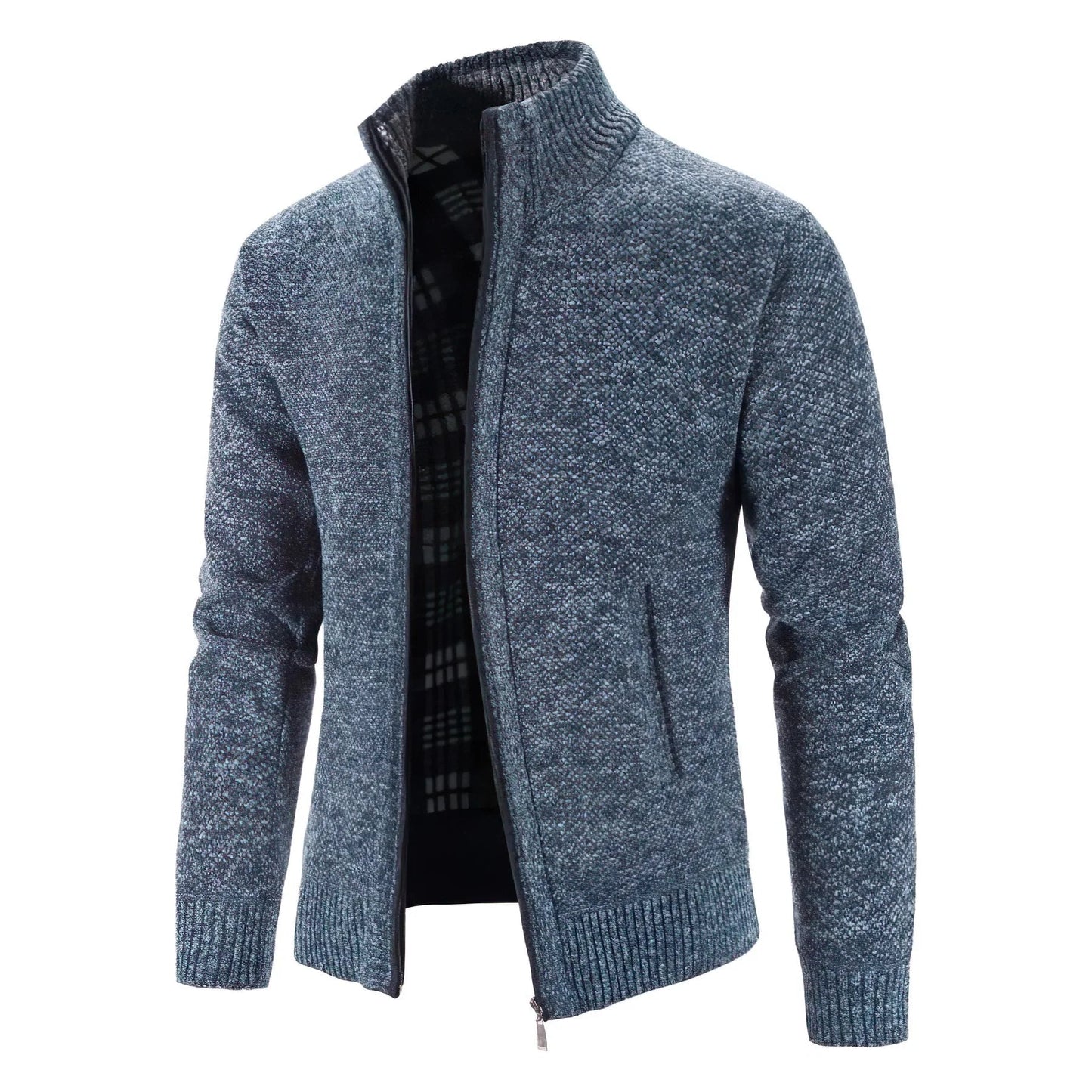 Men's cardigan with zipper – Modern comfort for everyday and office use