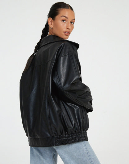 Damen Oversize jacke im Vintage-Stil – Modische Übergangsjacke für Alltag & Ausgehen