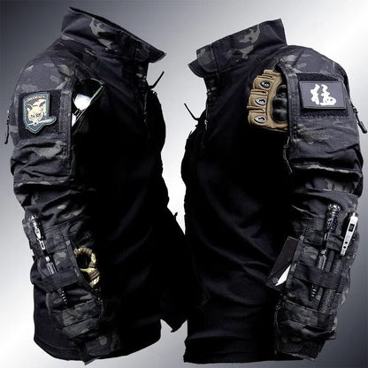 Men's Tactical Combat Suit Military Style Outdoor Set – Combat Shirt & Pants for Airsoft, Survival, Training