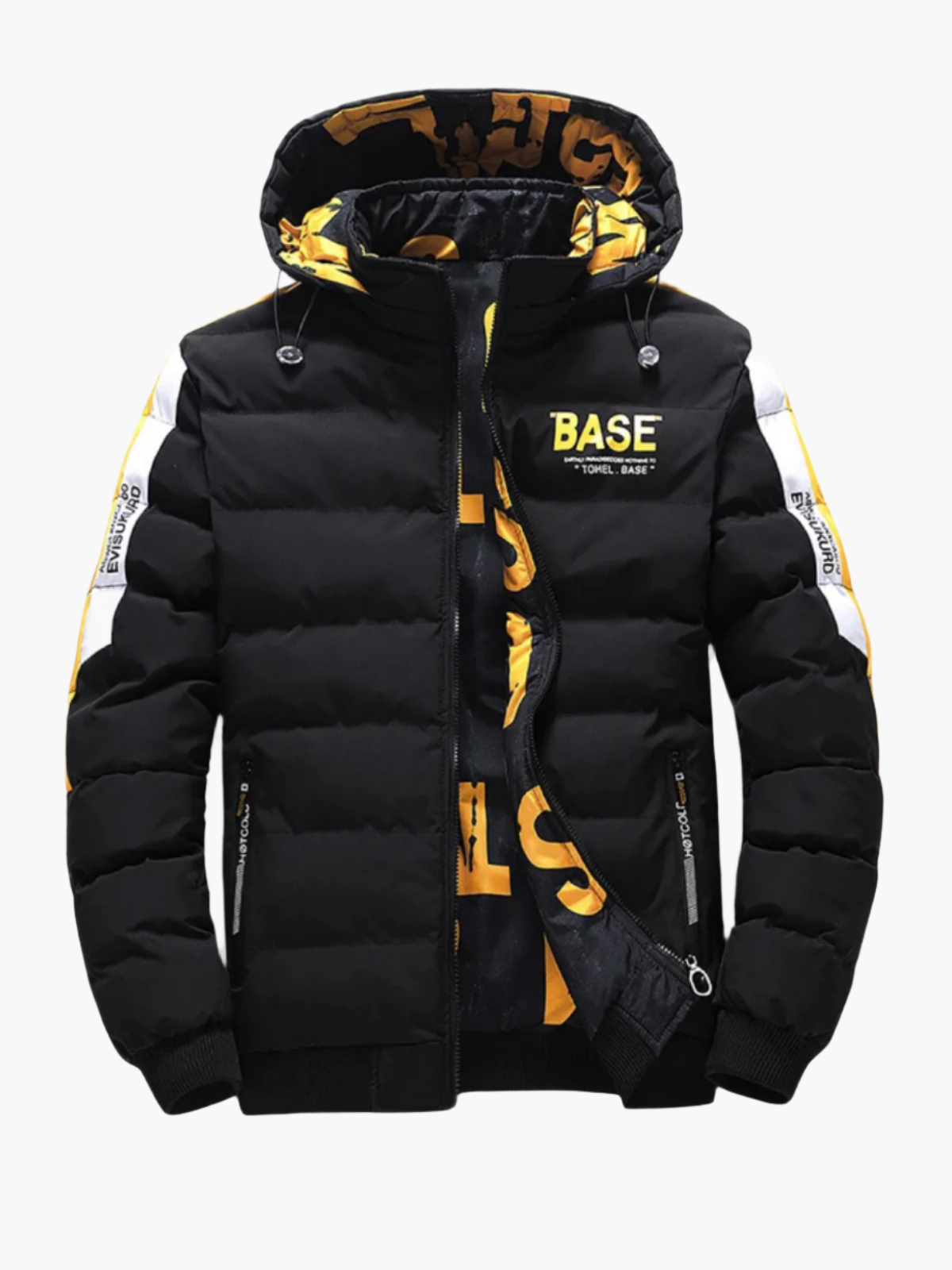 Herren Winter Steppjacke Urban Style mit Kapuze – Trendige Streetwear für kalte Tage