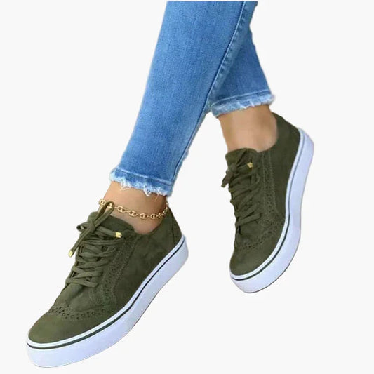 Women's Orthopedic Lace-up Sneakers – Comfortable Everyday Shoes for Leisure and Walks