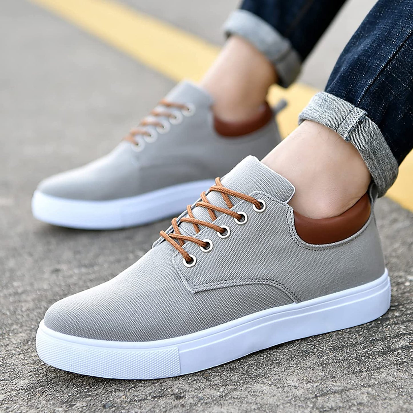 Herren Sneaker Freizeitstil Komfortabler Schnürschuh Alltag & Business