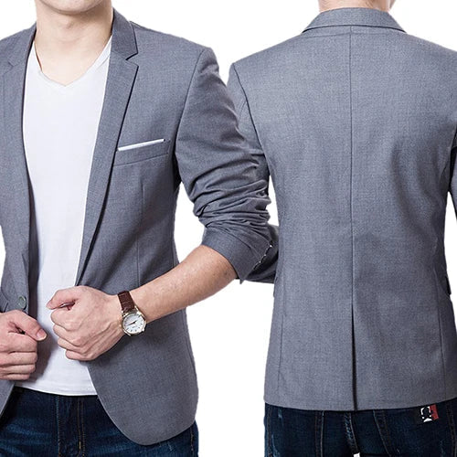 Herren Blazer Slim Fit Modern Business Freizeitjacke – Eleganter Anzug für Büro & Alltag
