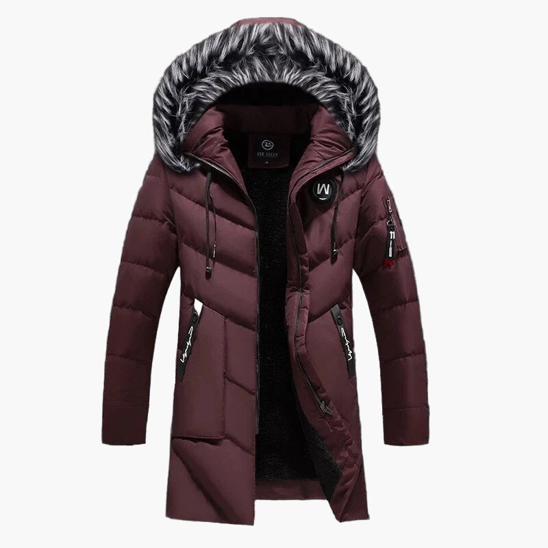 Men's winter jacket with hood – fashionable quilted jacket for cold days