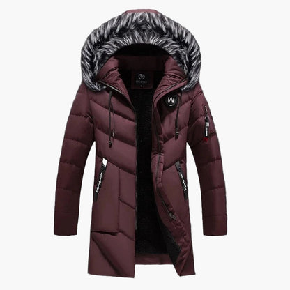 Men's winter jacket with hood – fashionable quilted jacket for cold days