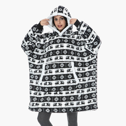 Damen Kuschelige Übergröße Hoodie-Decke – Perfekt zum Entspannen & Loungen