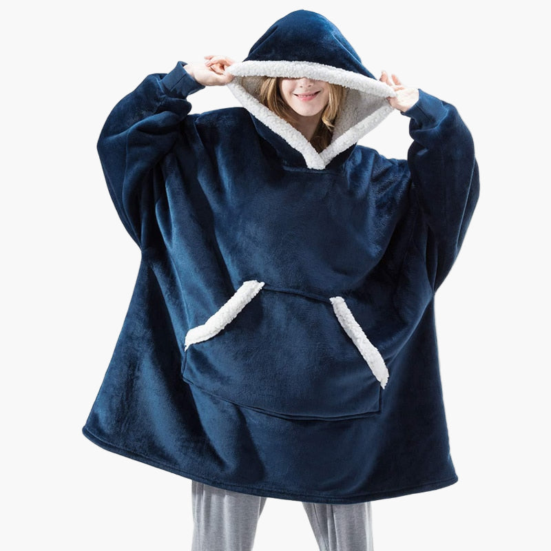 Damen Kuschelige Übergröße Hoodie-Decke – Perfekt zum Entspannen & Loungen