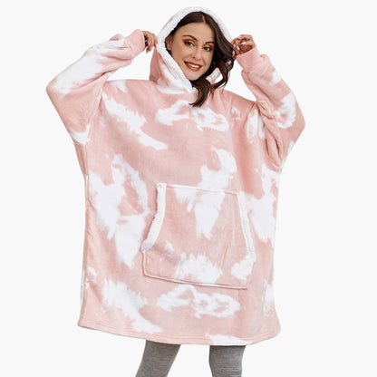 Damen Kuschelige Übergröße Hoodie-Decke – Perfekt zum Entspannen & Loungen