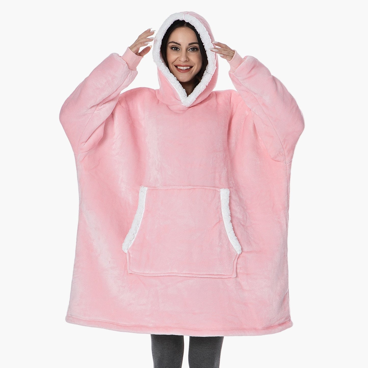 Damen Kuschelige Übergröße Hoodie-Decke – Perfekt zum Entspannen & Loungen