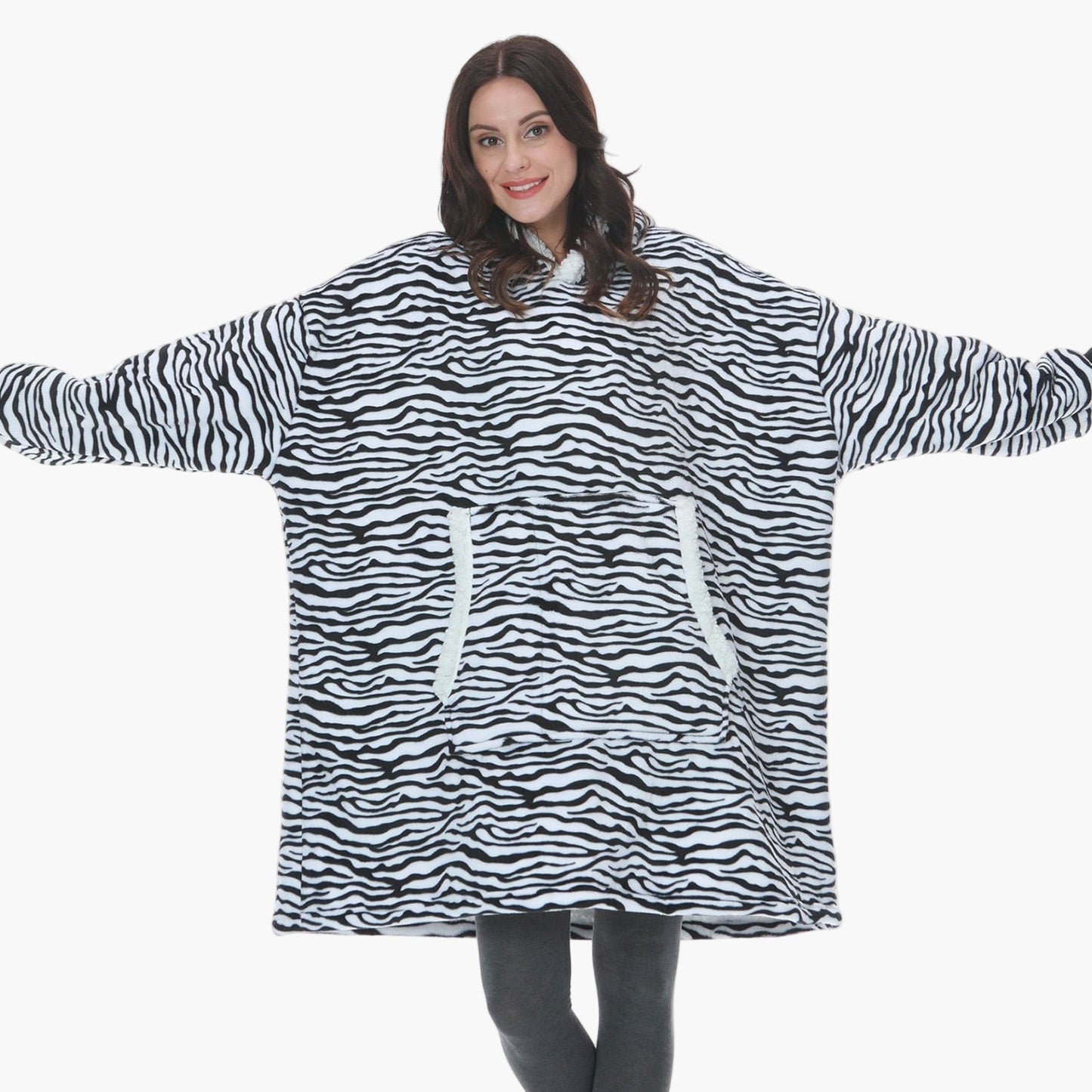 Damen Kuschelige Übergröße Hoodie-Decke – Perfekt zum Entspannen & Loungen