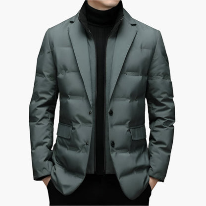 Men's Business Quilted Blazer Modern Elegant – Perfect for Office & Leisure