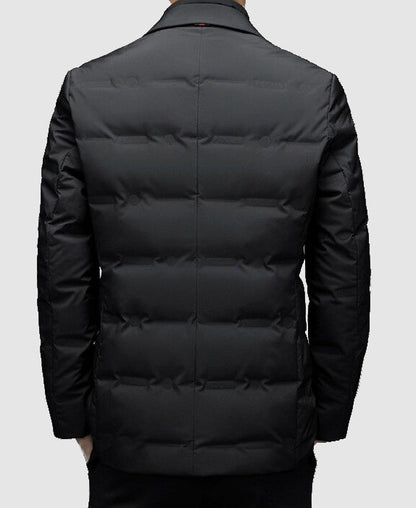 Men's Business Quilted Blazer Modern Elegant – Perfect for Office & Leisure