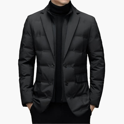 Men's Business Quilted Blazer Modern Elegant – Perfect for Office & Leisure