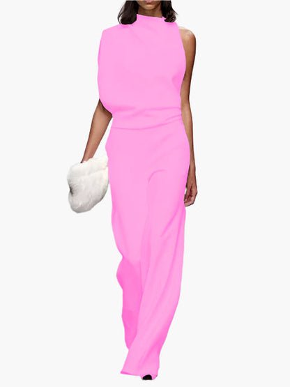 Damen Jumpsuit Elegant mit weitem Bein – Stilvoller Einteiler für Büro und Alltag