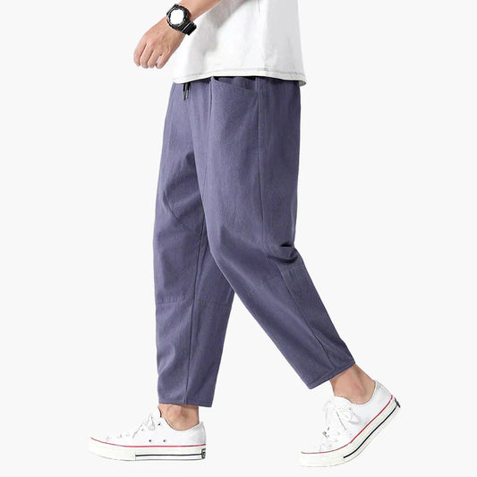 Men's Cropped Casual Pants – Modern Streetstyle Pants for Everyday and Leisure