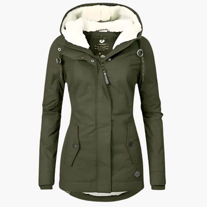 Women's winter coat with hood – waterproof outdoor jacket for everyday & leisure