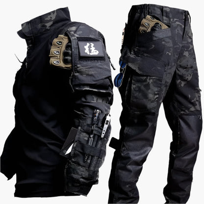 Men's Tactical Combat Suit Military Style Outdoor Set – Combat Shirt & Pants for Airsoft, Survival, Training