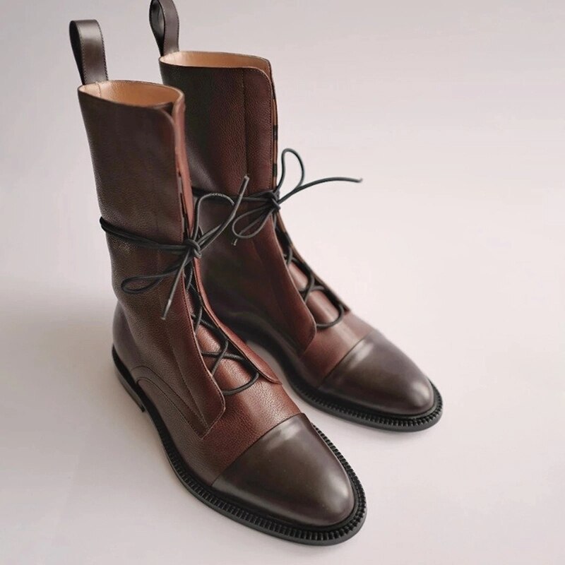 Damen Klassische Schnürstiefeletten im eleganten City-Look – Komfortable Alltagsboots für stilbewusste Frauen