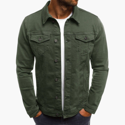 Men's denim jacket in modern slim fit – everyday jacket in workwear style for leisure and office