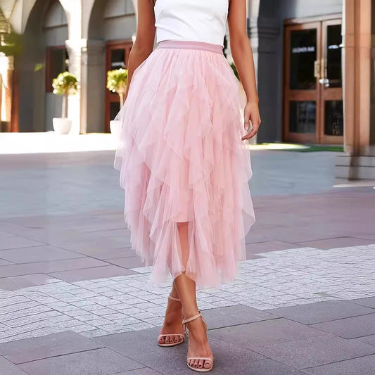 Gabrielle – Fashionable, everyday-appropriate, figure-hugging mesh skirt