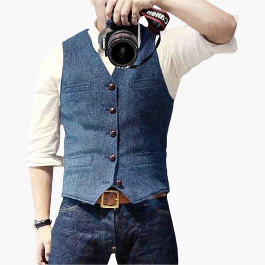 Men's Vest – Elegant Modern Gilet for Versatile Outfits and Timeless Style